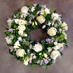 Funeral flower wreath Warwickshire
