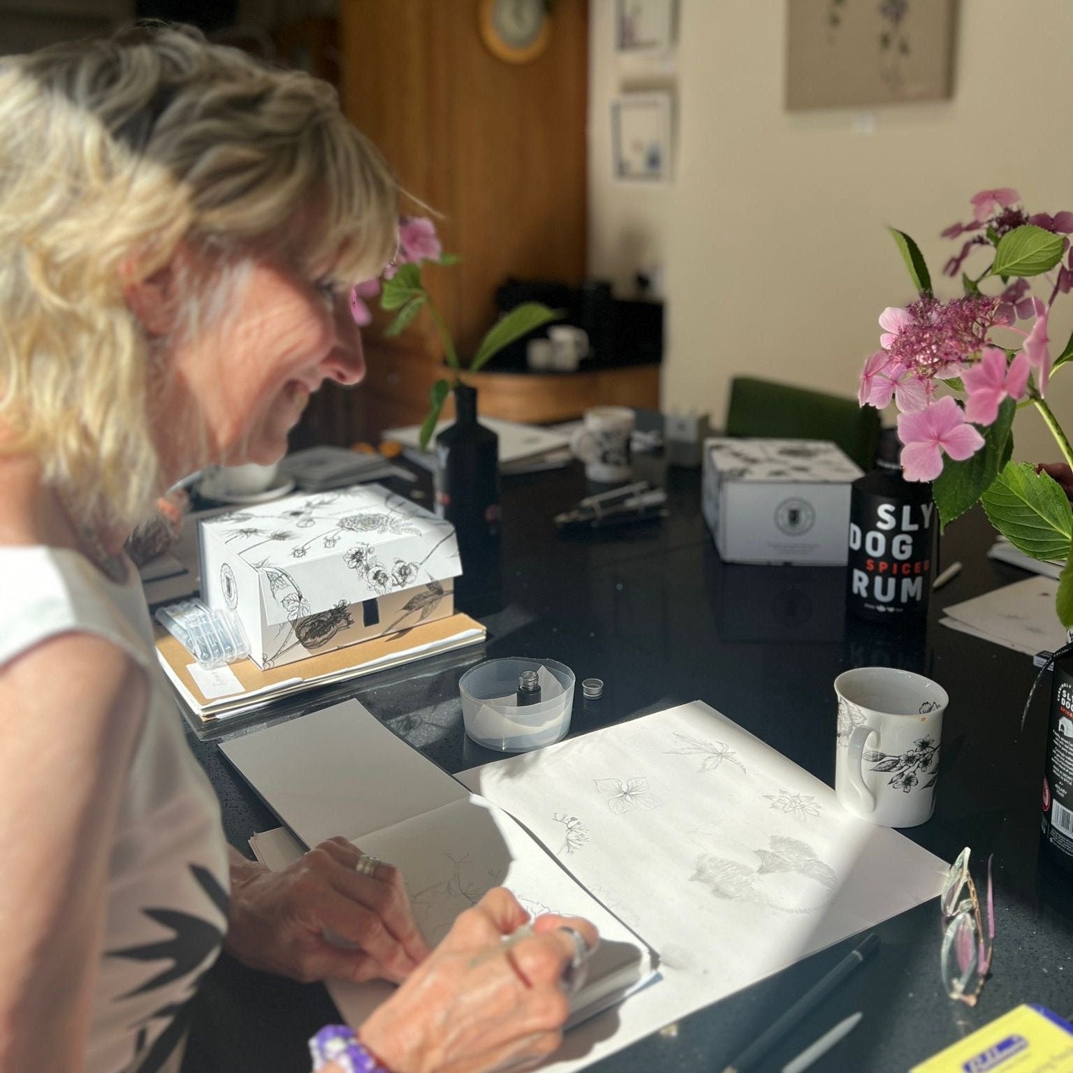 Floral Drawing Group starting  Monday 24th February,5 sessions