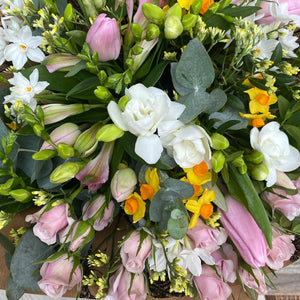 Seasonal Bouquet & Chocolates - Sarah Horne Botanicals