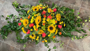 Trailing Posy Coffin Spray - Sarah Horne Botanicals