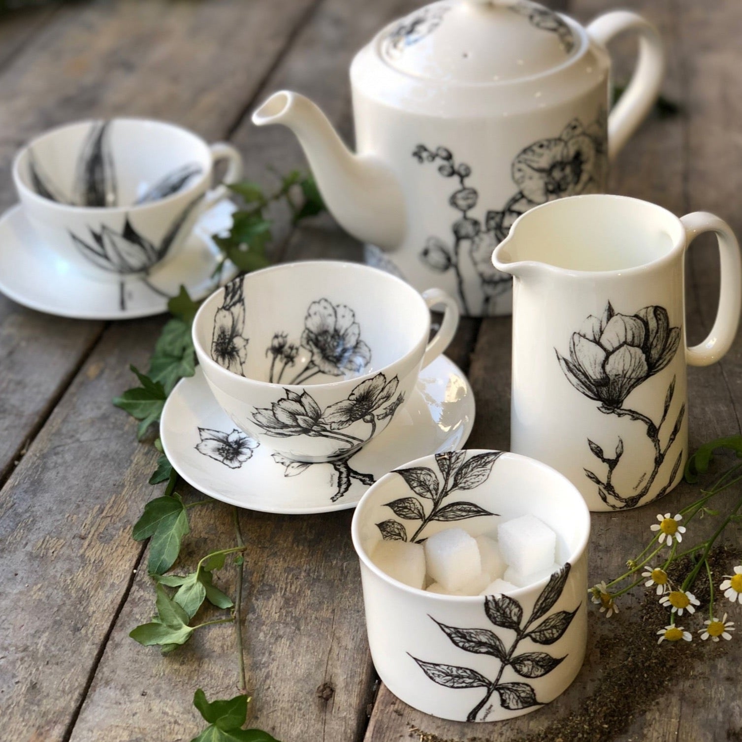 Flowers in a teacup Thursday 2nd May - Sarah Horne Botanicals