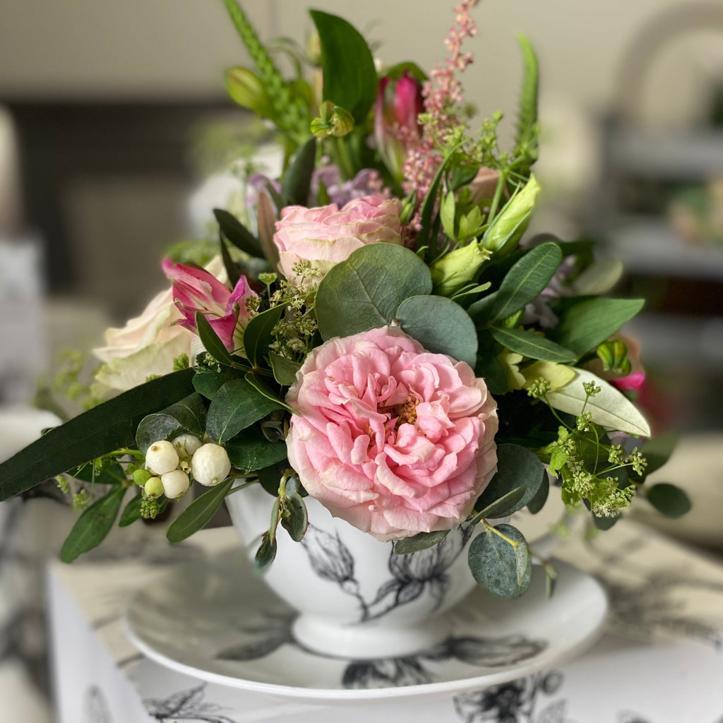 Flowers in a teacup Thursday 2nd May - Sarah Horne Botanicals