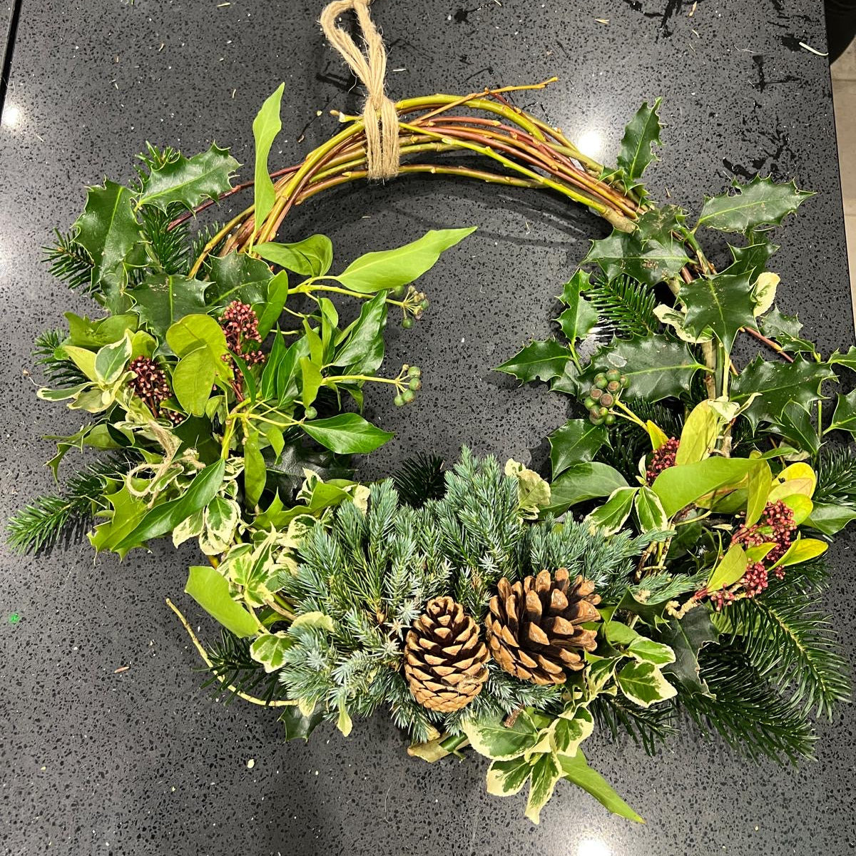 Eco Christmas Door Wreath  Monday 15th December 2pm-4.30pm  from £75