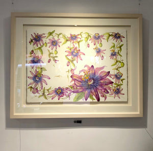 Passiflora Amethyst Lavender Lady Watercolour - Sarah Horne Botanicals