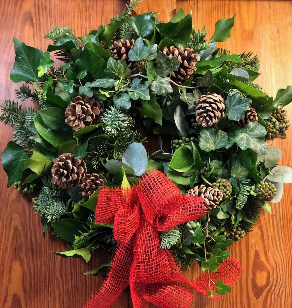 Classic Christmas Door Wreath - Sarah Horne Botanicals