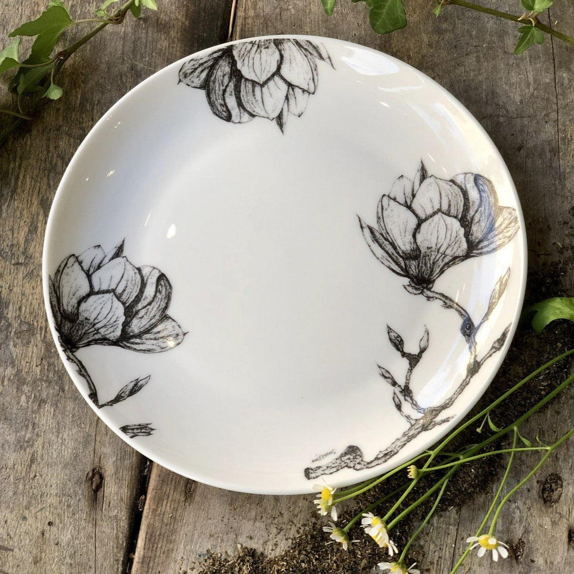 Floral cake plates clearance