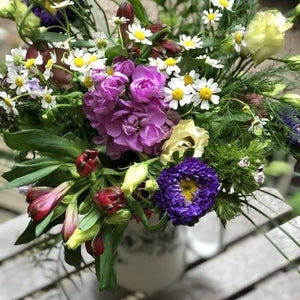 Purple and lilac seasonal flowers