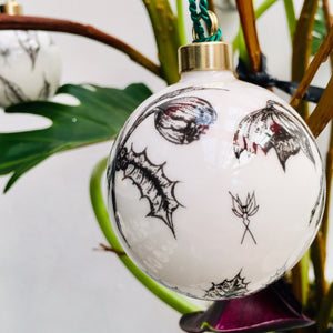 Christmas rose bauble 