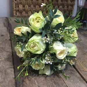 cream rose bridal bouquet