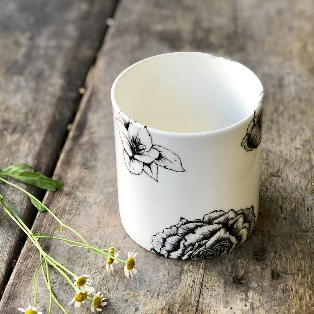 Petite Fine Bone China Vase - Sarah Horne Botanicals