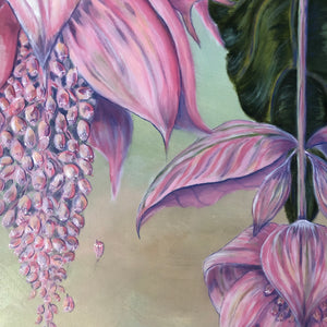 Giant Medinilla Magnifica Acrylic Painting - Sarah Horne Botanicals