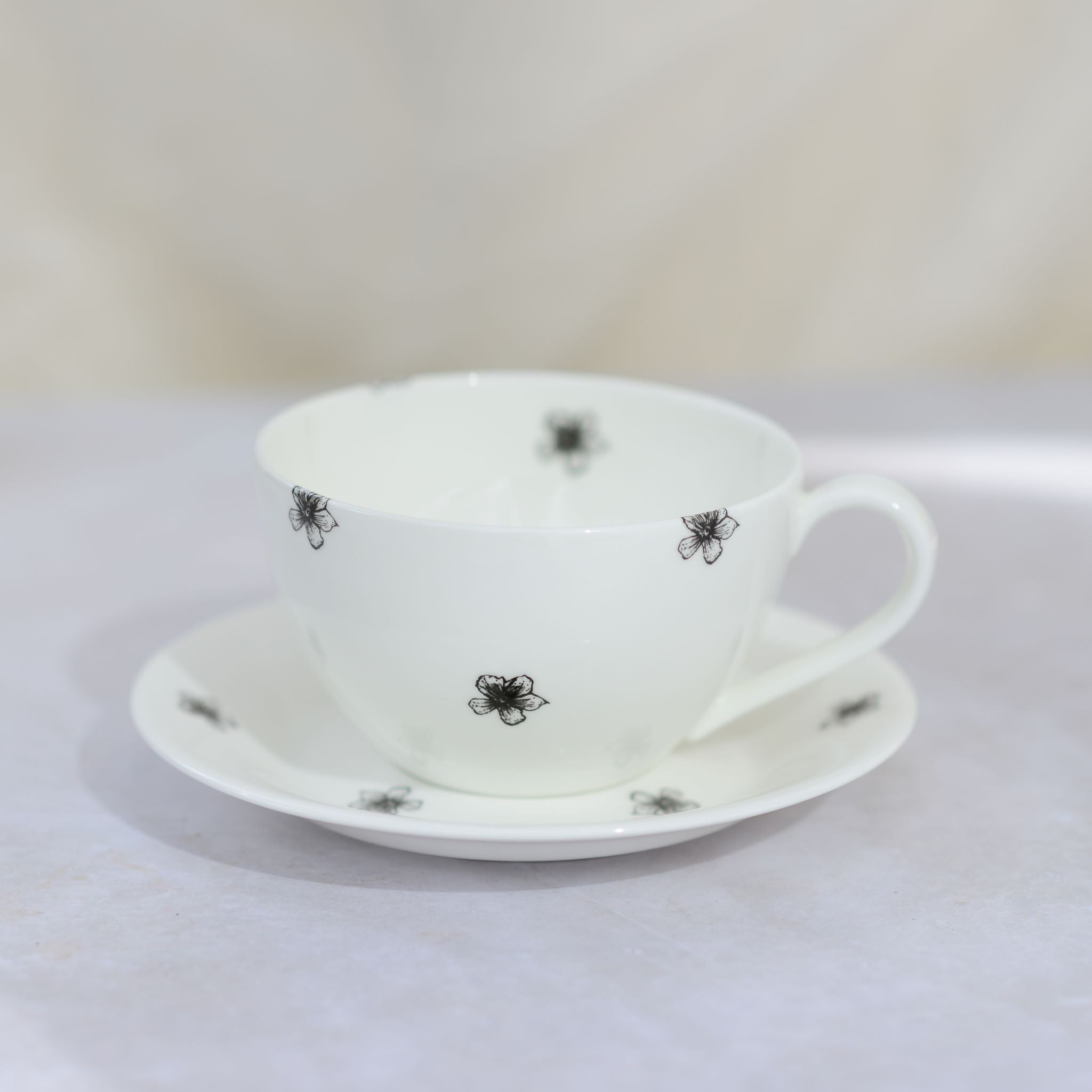 Floral China Cup & Saucer