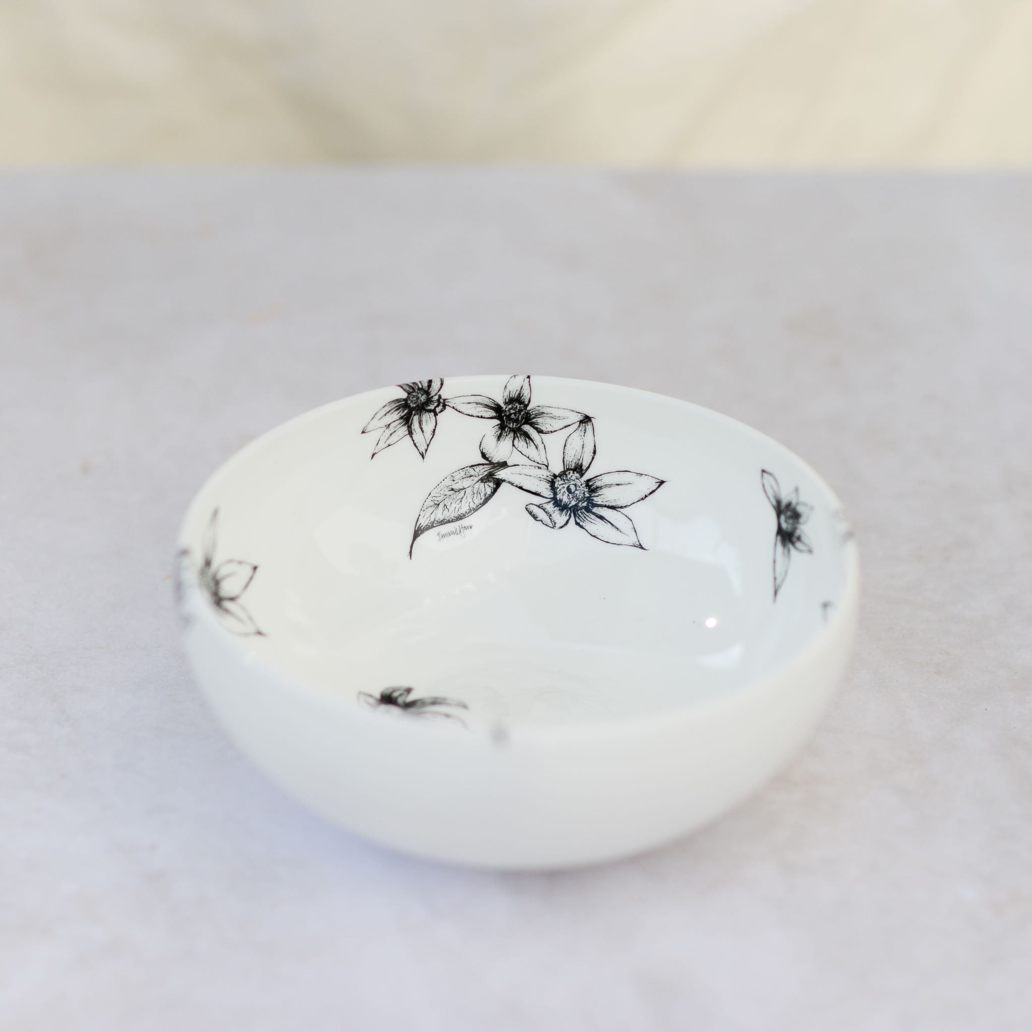 blossom design dessert bowl