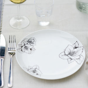 side plate with freesia design