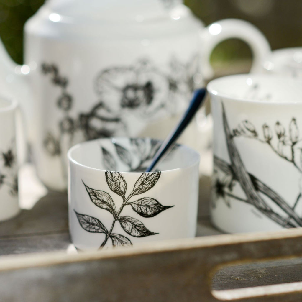 Fine Bone China Sugar Bowl - Sarah Horne Botanicals