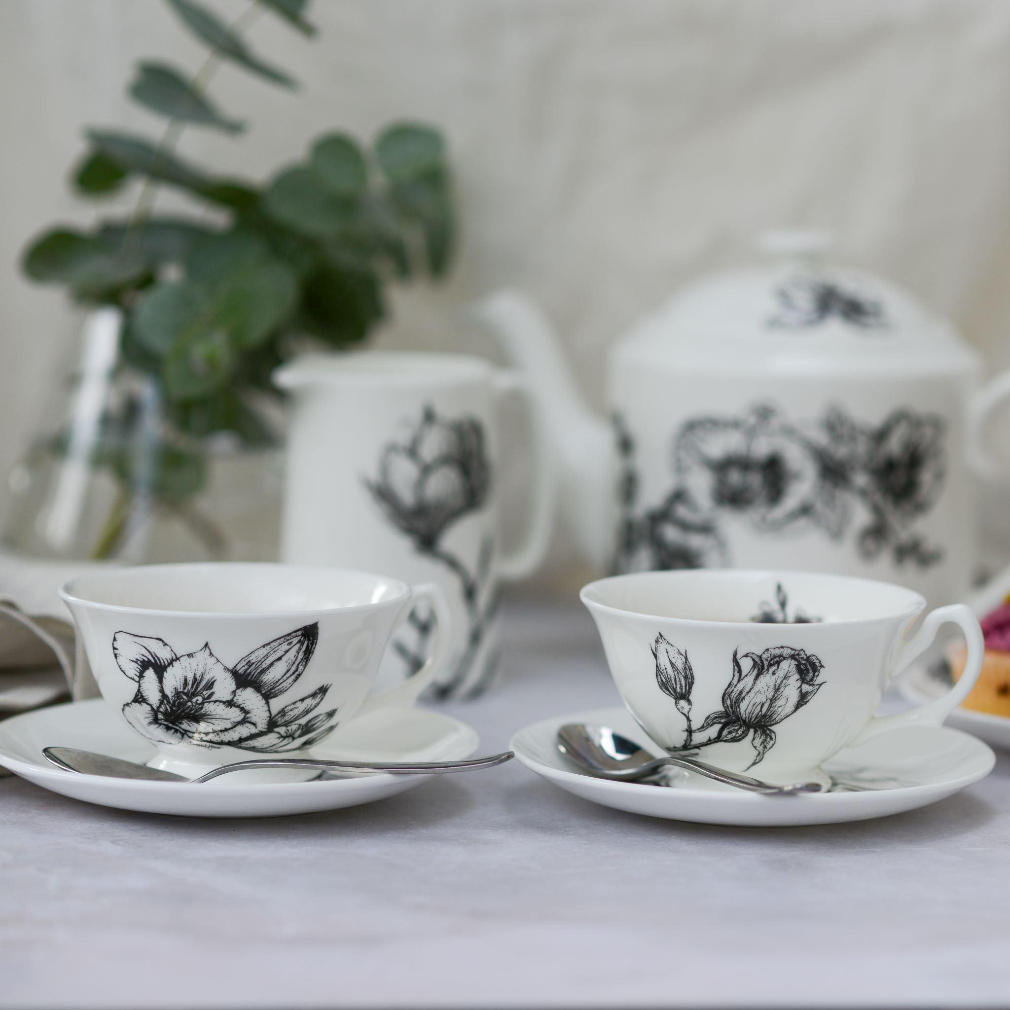 Freesia & Orange Blossom Botanical Cup & Saucer