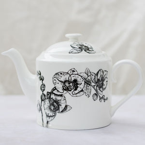 Fine Bone China White Teapot