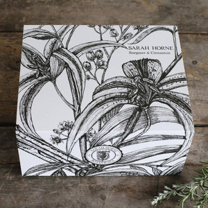 Fine Bone China Cappuccino Cup Duo: Stargazer & Cinnamon - Sarah Horne Botanicals