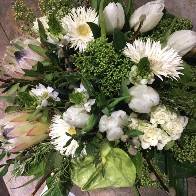 White flower bouquet