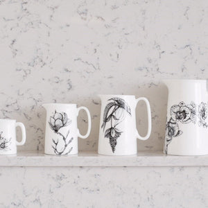 a selection of Sarah Horne jug designs
