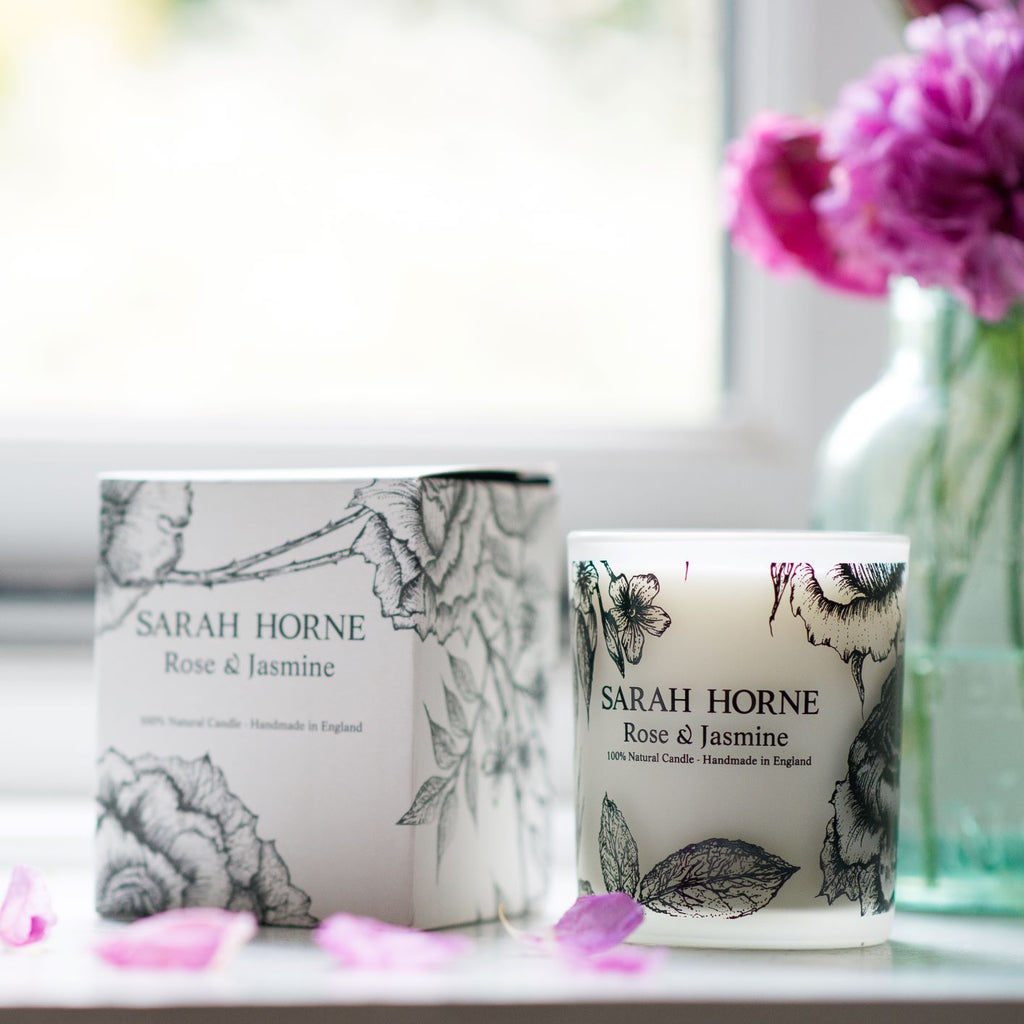 Rose & Jasmine Botanical Candles