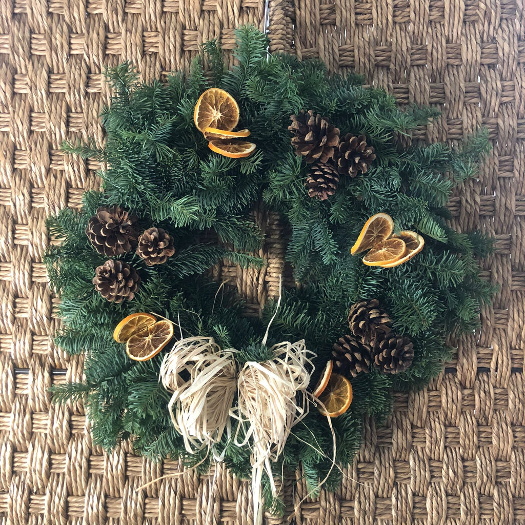 create your own Christmas door wreath