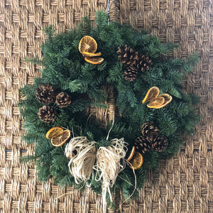 create your own Christmas door wreath