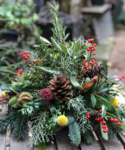 Seasonal Grave Posy Arrangement