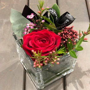 A Kiss in a Vase Rose Arrangement
